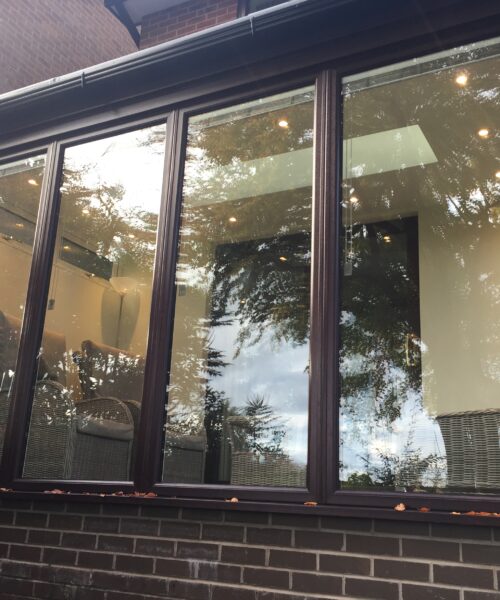 Rosewood Mini Orangery with Patio Doors in Belper