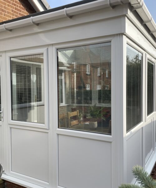 Refurbished Orangery with White Frames & Panels